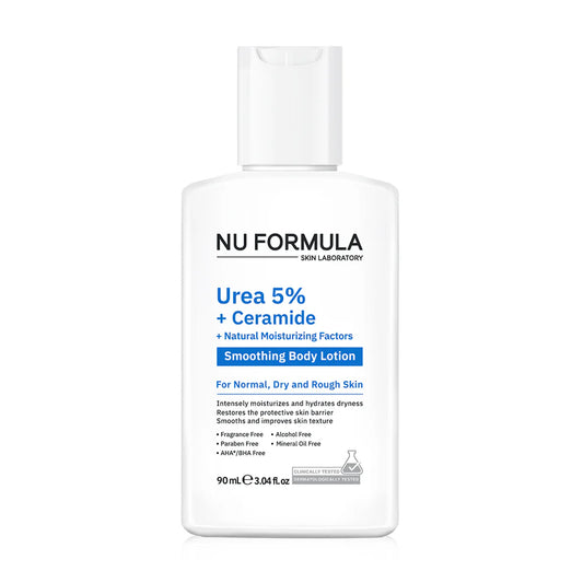 Nu Formula Urea 5% + Ceramide + Natural Moisturizing Factors Smoothing Body Lotion 90ml