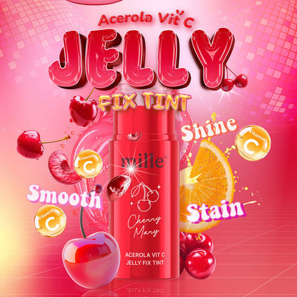 Mille Lip Tint - Acerola Vitamin C Jelly #01 Cherry Mary - Beauty Buddy