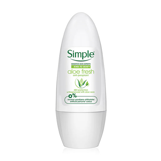 Simple Sensitive Skin Experts Soothing Anti-Perspirant Roll On 45ml Deodorant