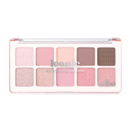 ODBO Eyeshadow Palette - 10 Shades in Summer Pink - Beauty Buddy