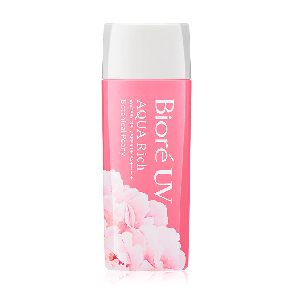 Biore Sunscreen - UV Aqua Rich Watery Gel with Peony & SPF50+ PA++++ - Beauty Buddy