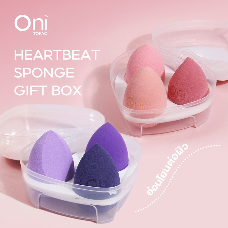 Oni Heartbeat Sponge Gift Box 3pcs