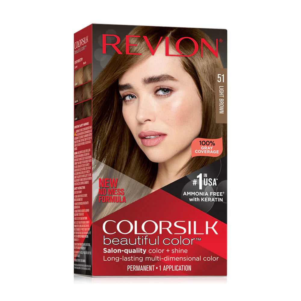 REVLON Colorsilk Beautiful Color with Keratin 130ml - #51 Light Brown