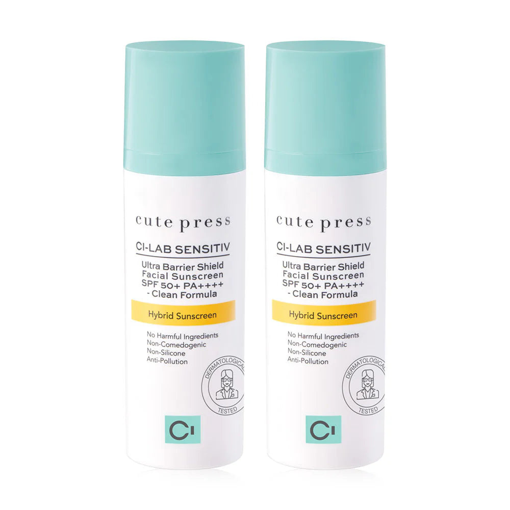 Cute Press Ci-Lab Ultra Barrier Shield Facial Sunscreen SPF50+ PA++++ 30g x 2pcs