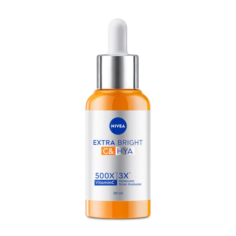 NIVEA Vitamin C & Hyaluronic Acid Serum - 30ml Brightening Formula