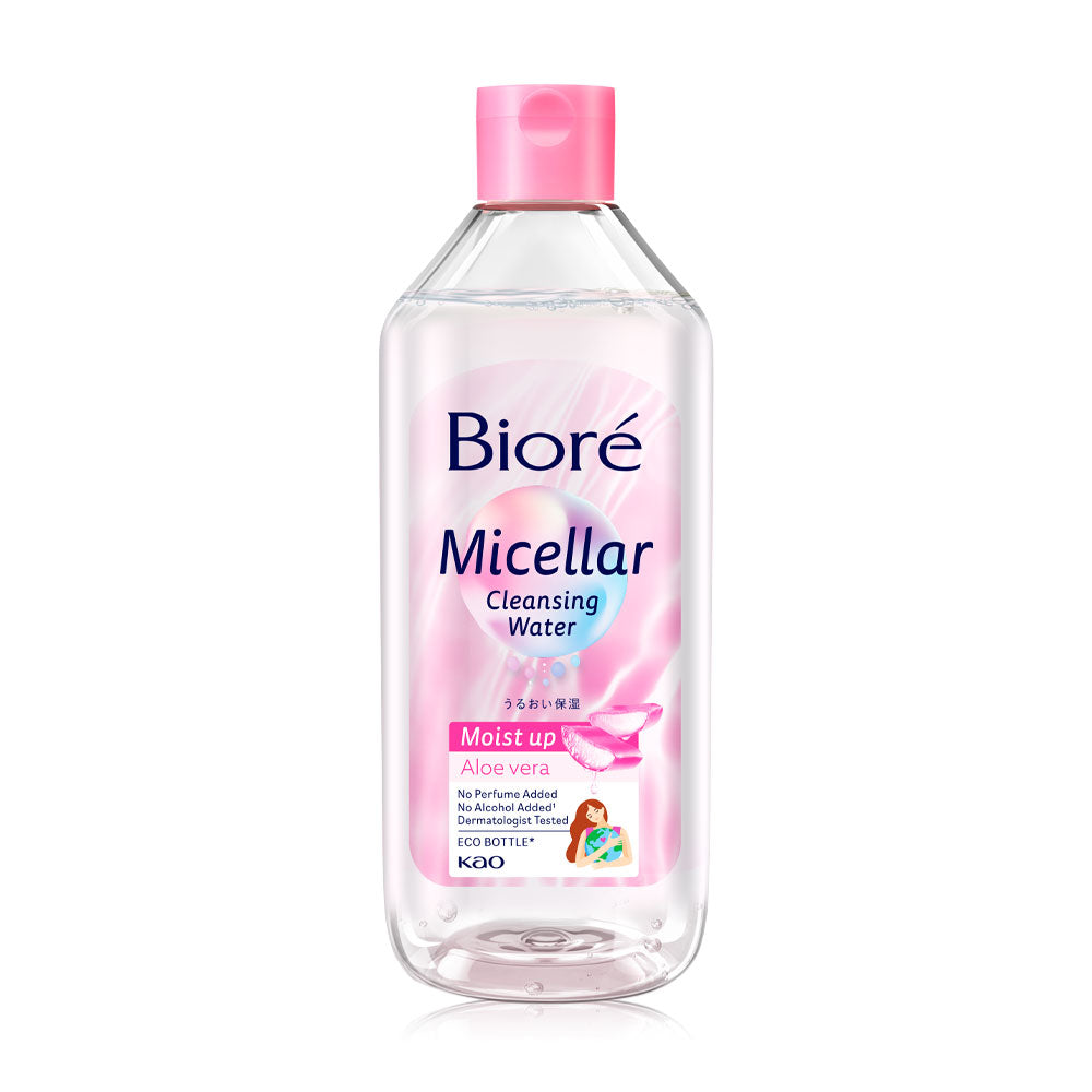 Biore Cleansing Water - Micellar Aloe Vera for Normal & Dry Skin - Beauty Buddy