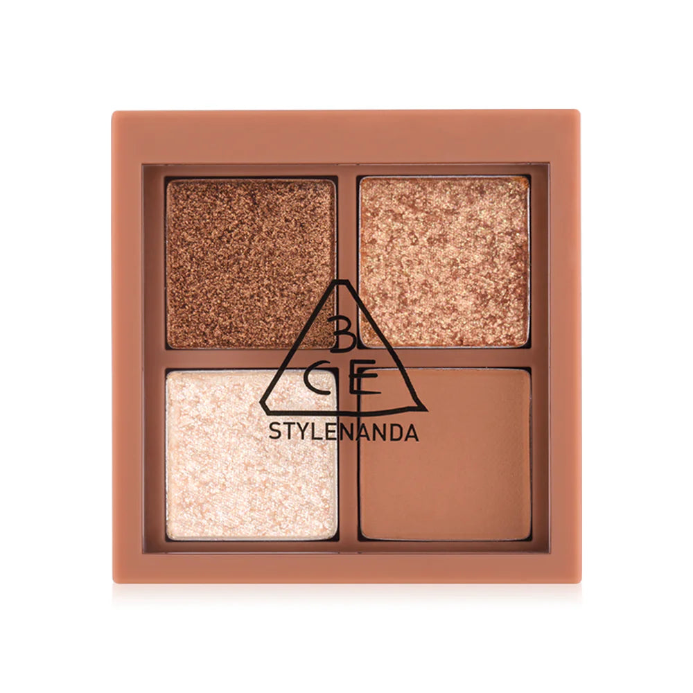 3CE Mini Multi Eye Color Palette 4-Shade Eyeshadow Palette 3.5g #Casual Talk