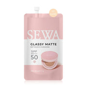 Sewa Glassy Matte Retouch Cushion 7g #01 Ivory