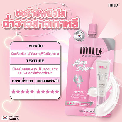 Mille Brightening Aura Collagen - Skin Brightening Primer - Beauty Buddy