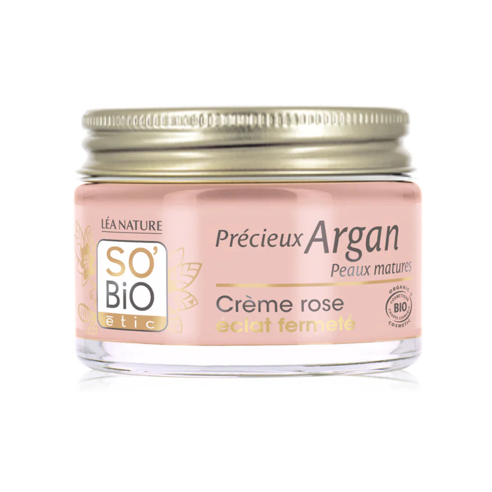 SO'BIO ETIC Argan Firming Radiance Rosy Cream Facial Moisturizer 50ml
