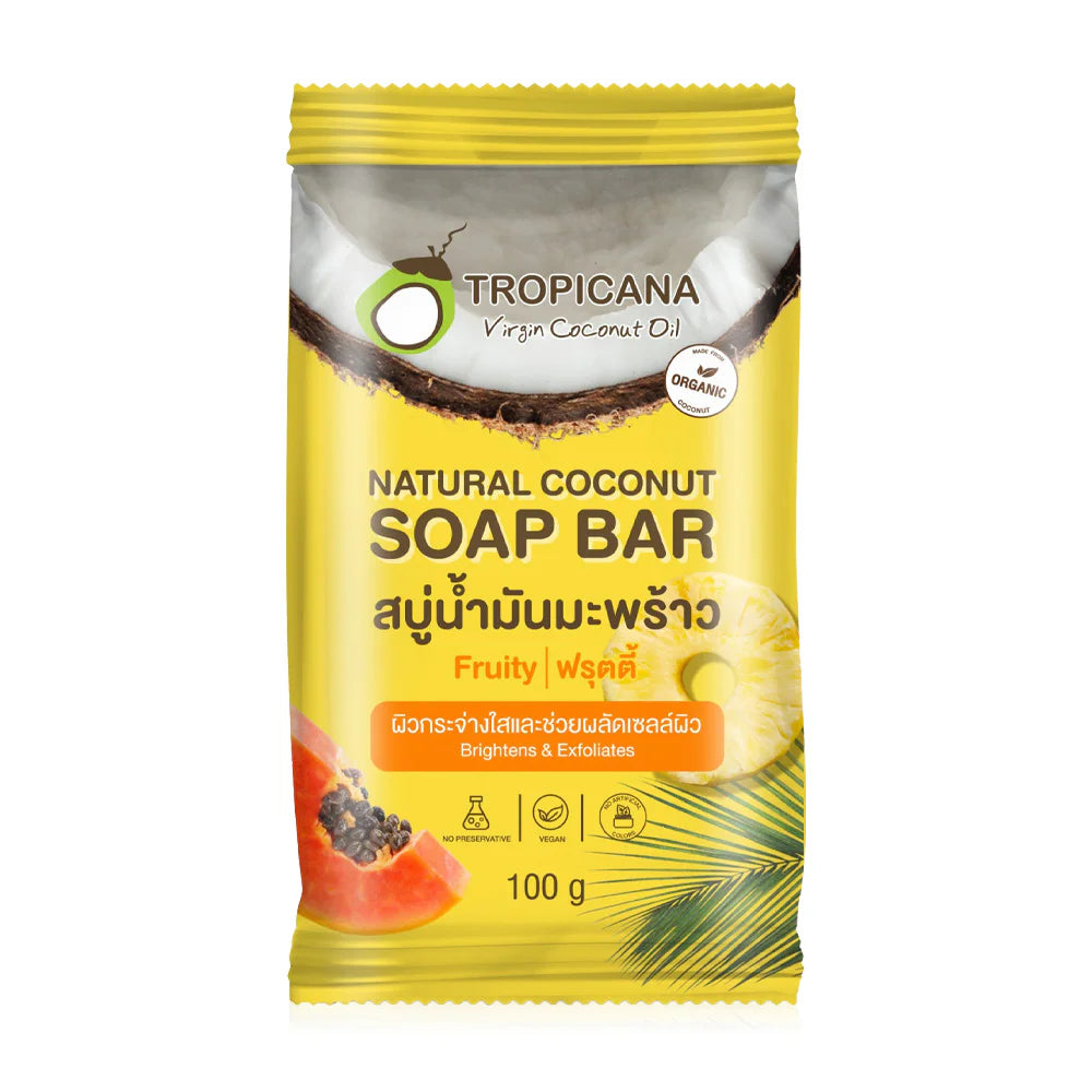 Tropicana Natural Coconut Soap Bar Fruity 100g
