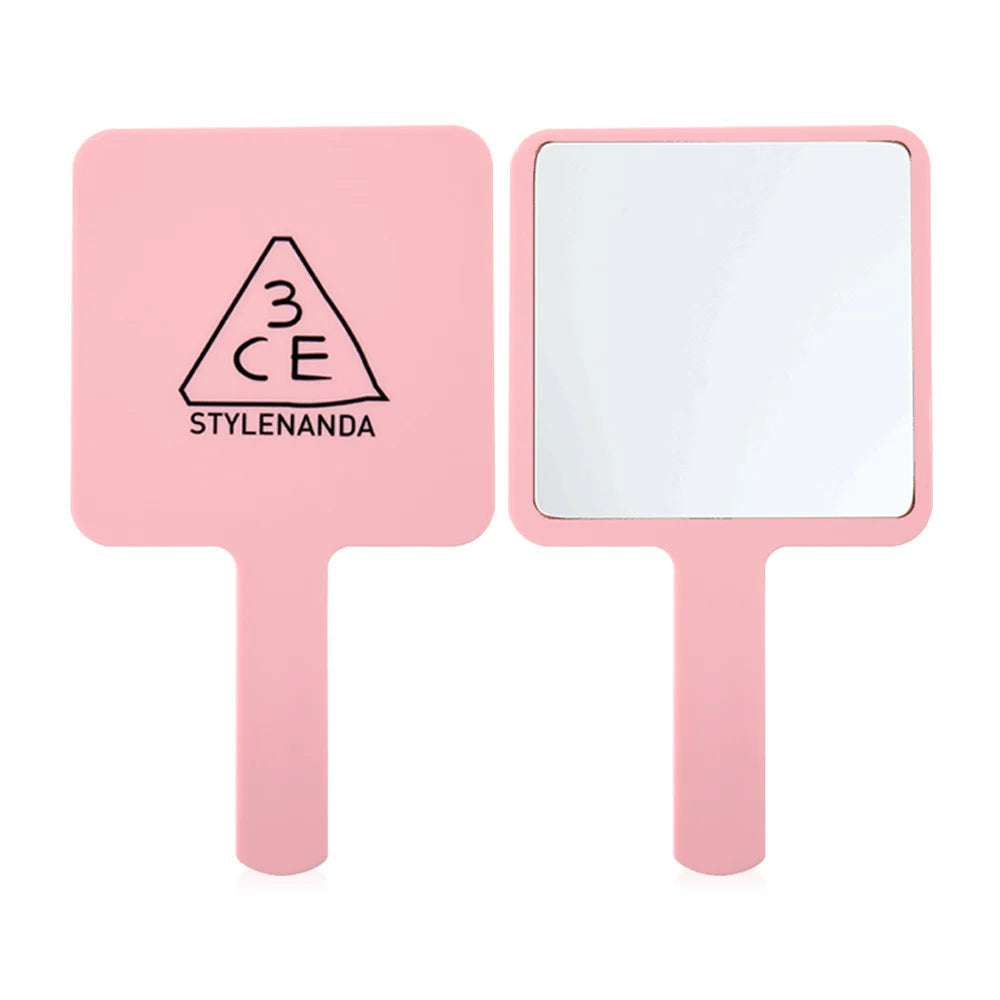 3CE Mini Square Hand Mirror 1pc - #Pink Rumour