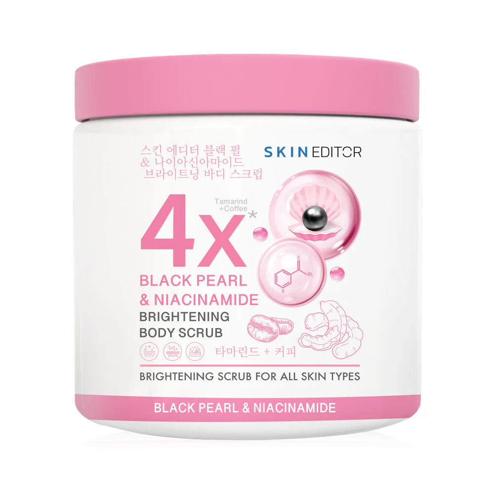 Skin Editor Black Pearl & Niacinamide Body Scrub 500g