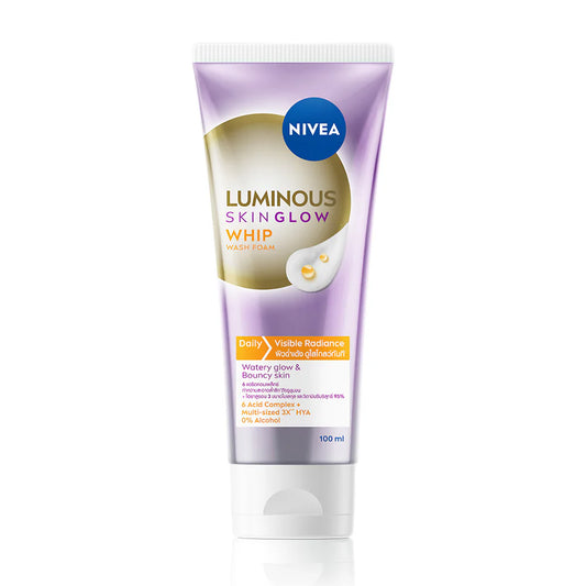 NIVEA Facial Cleansing Foam - Luminous Skin Glow with Vitamin C & Hyaluronic Acid - Beauty Buddy