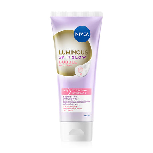 NIVEA Bubble Wash Foam - Luminous Skin with 6 Acid Complex - Beauty Buddy
