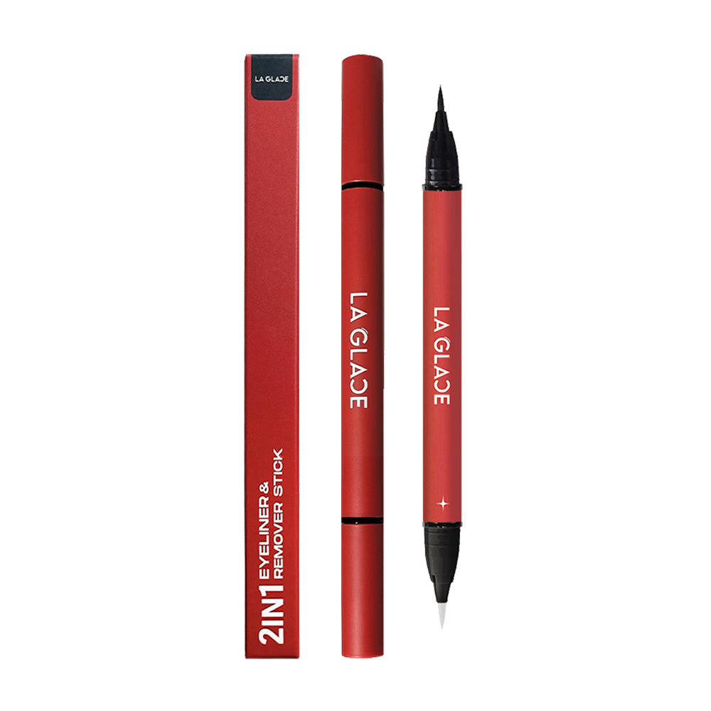 LA GLACE Eyeliner & Remover Stick - Waterproof Black Formula