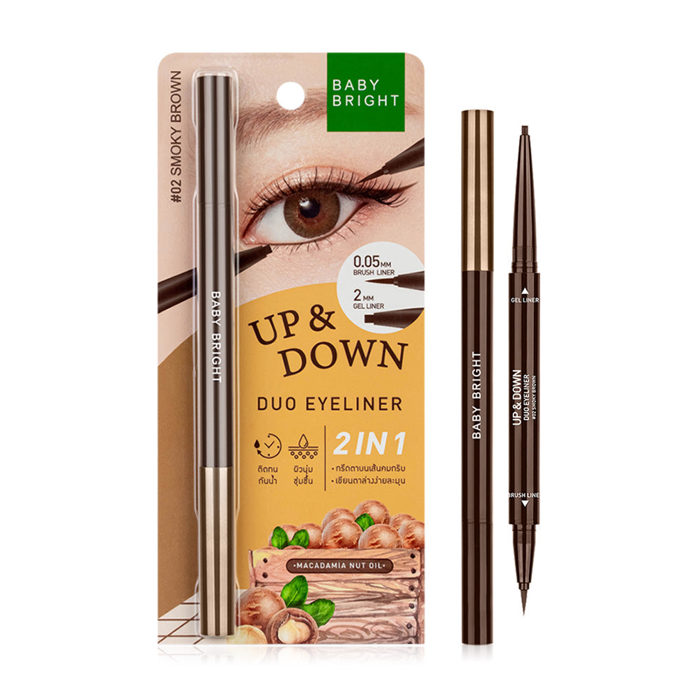 Baby Bright Eyeliner Duo - Smoky Brown 2-Head Formula - Beauty Buddy