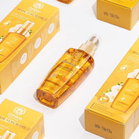 Bualuang Hair Serum Oil Extraordinary Softness & Shine Essential Camellia Oil 85ml