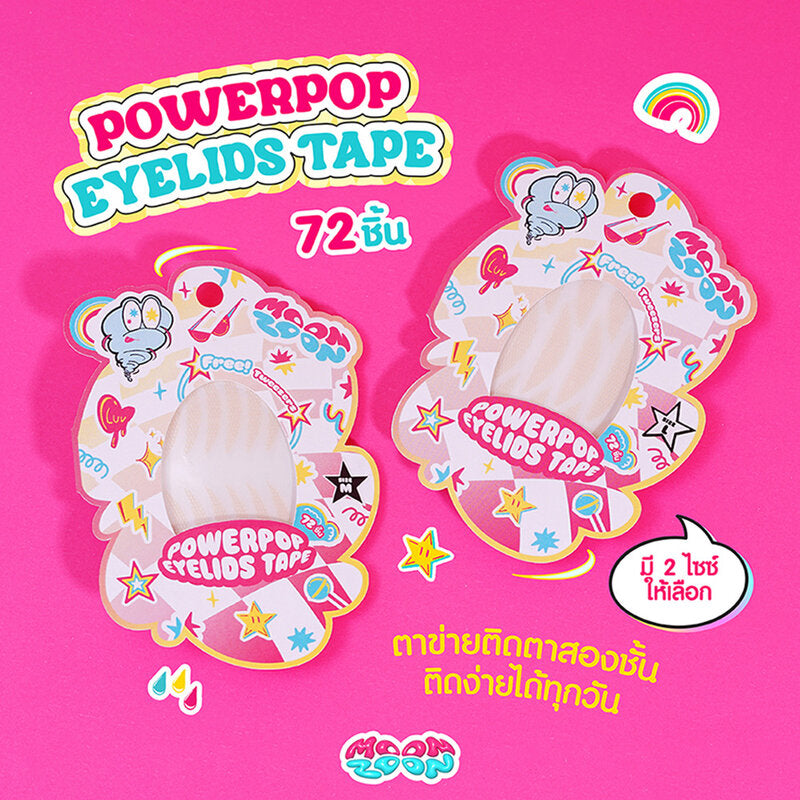 Moonzoon Powerpop Eyelids Tape L 72pcs