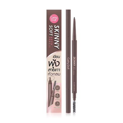 Cathy Doll Brow Pencil - 0.06g Cherry Brown, Waterproof & Long-Lasting - Beauty Buddy