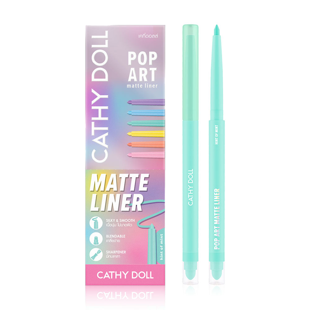 Cathy Doll Matte Liner - Hint of Mint Colorful Eyeliner - Beauty Buddy