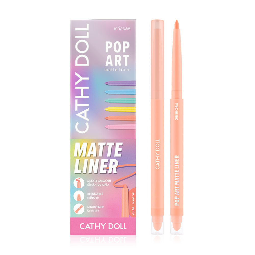 Cathy Doll Matte Liner - Cute in Coral - Beauty Buddy