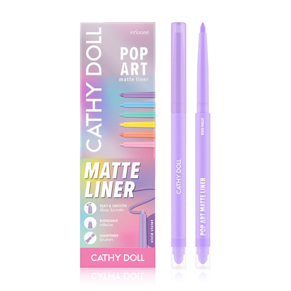 Cathy Doll Matte Liner - Vivid Violet Waterproof Eyeliner - Beauty Buddy