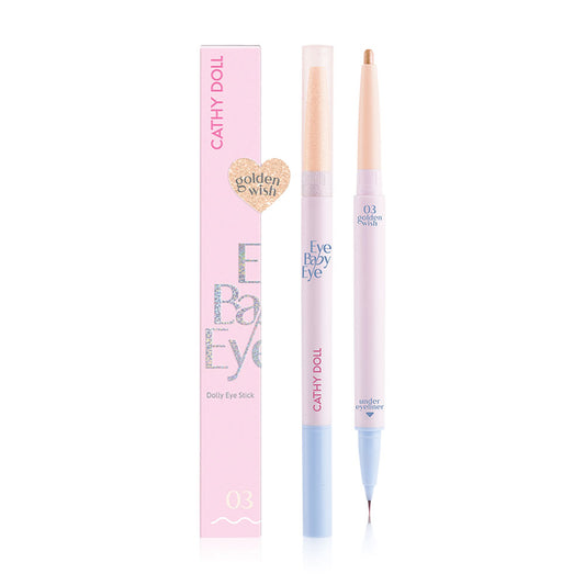 Cathy Doll Eye Pen - Golden Wish with Dual Tips - Beauty Buddy