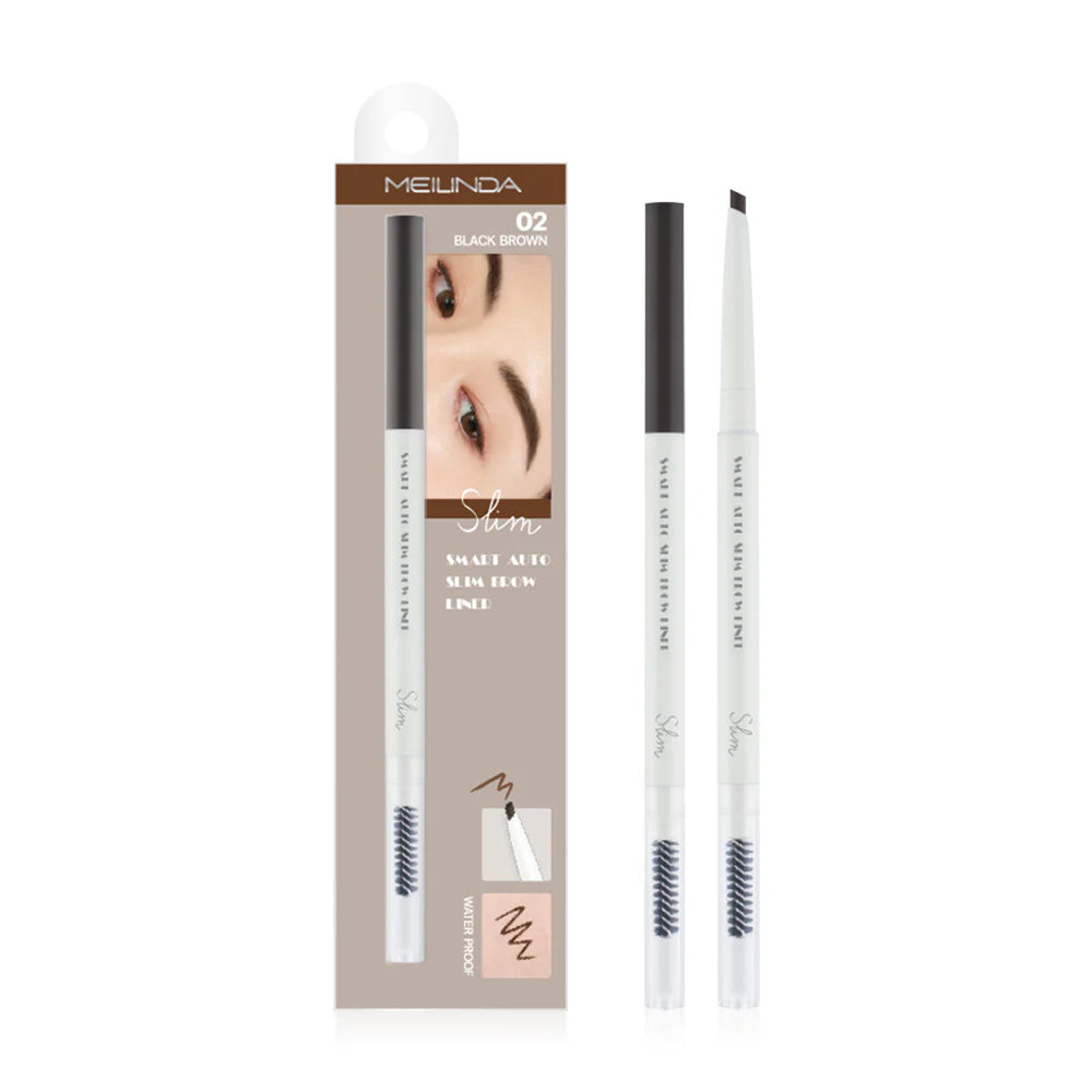 Mei Linda Smart Auto Slim Brow Liner 0.05g #02 Black Brown