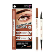 Ashley Charming Eyes Double Head Pen [0.1g x 0.35ml] #02 Brown