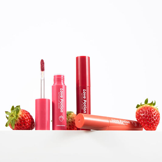 Love Potion Tattoo Lip Gloss - Cherry Tint - Beauty Buddy