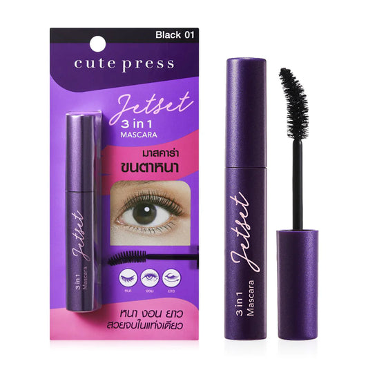 Cute Press Mascara - 3-in-1 Formula with Ginseng Root Extract - Beauty Buddy
