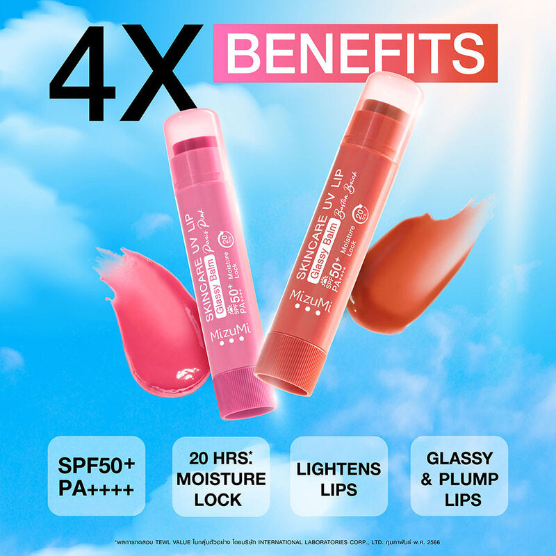 MizuMi Lip Balm - UV Protection in Paris Pink