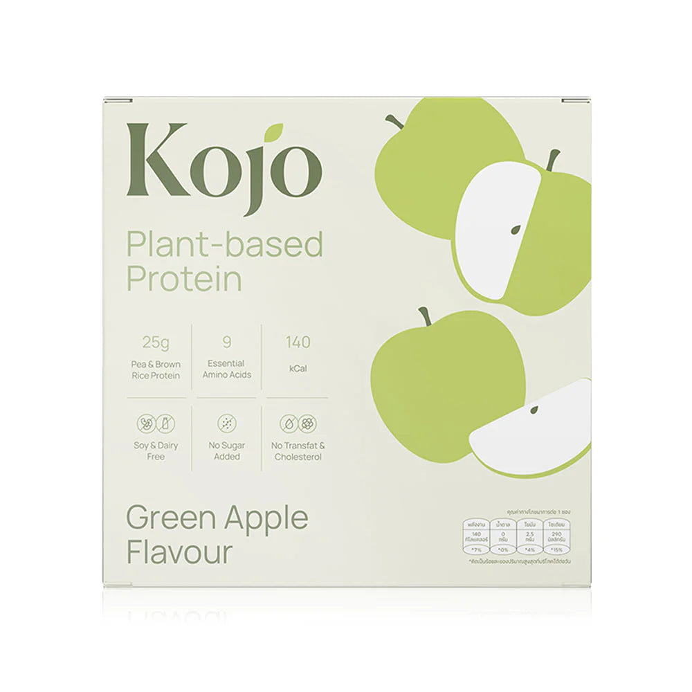 KOJO Plant Based Protein 35g x 10 Sachets #Green Apple Flavour