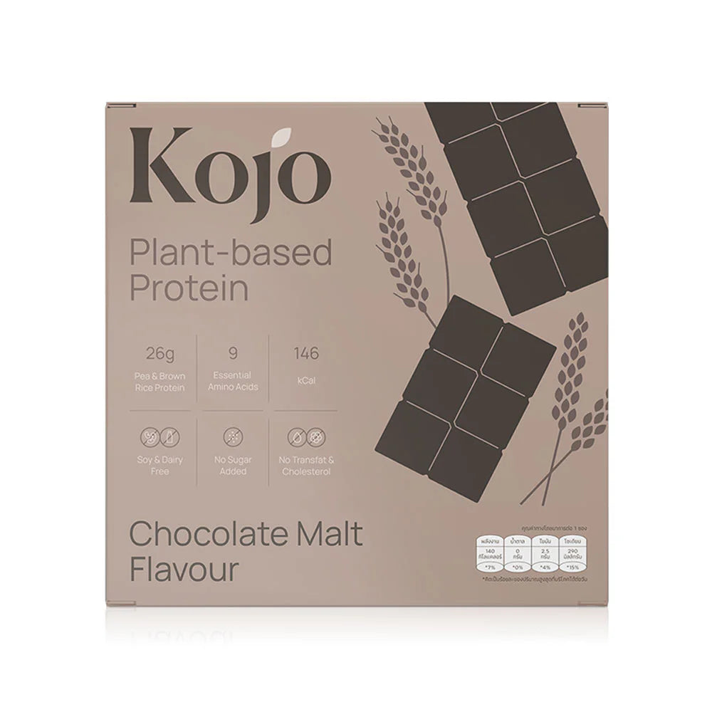 KOJO Plant Based Protein 35g x 10 Sachets #Chocolate Malt Flavour
