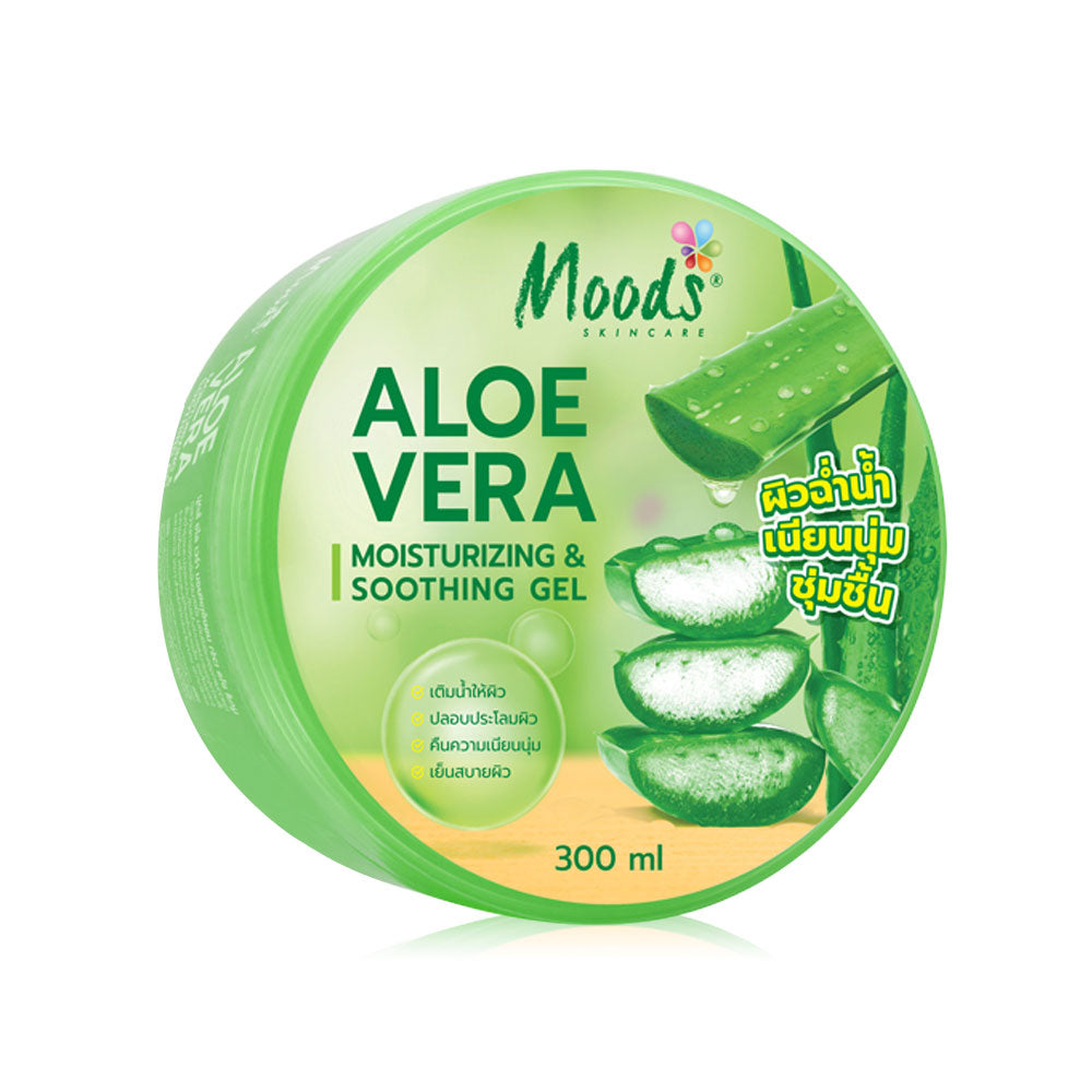 Moods Skin Care Aloe Vera Moisturizing & Soothing Gel 300g