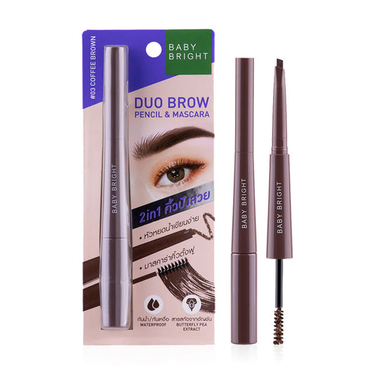 Baby Bright Brow Pencil & Mascara - #03 Coffee Brown - Beauty Buddy