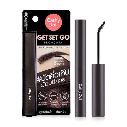 Cathy Doll Browcara - Charcoal Brown Tinting Mascara - Beauty Buddy