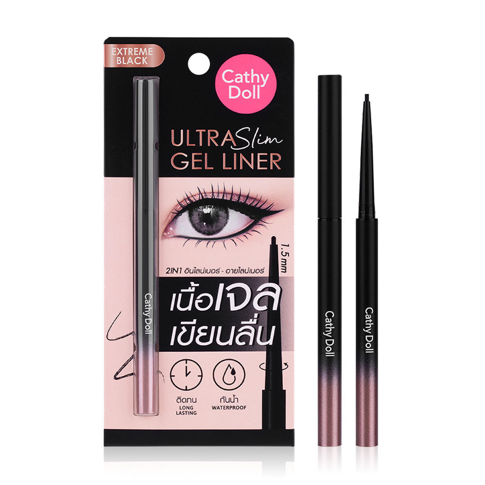 Cathy Doll Gel Eyeliner - Ultra Slim Extreme Black - Beauty Buddy