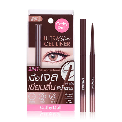 Cathy Doll Gel Eyeliner - Ultra Slim Deep Brown - Beauty Buddy