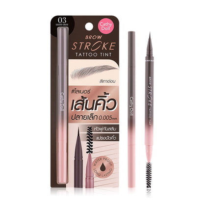 Cathy Doll Brow Stroke Tattoo Tint - Light Gray Eyebrow Liner - Beauty Buddy