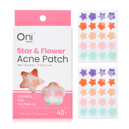 Oni Star & Flower Acne Patch 40 Dots #star #flower
