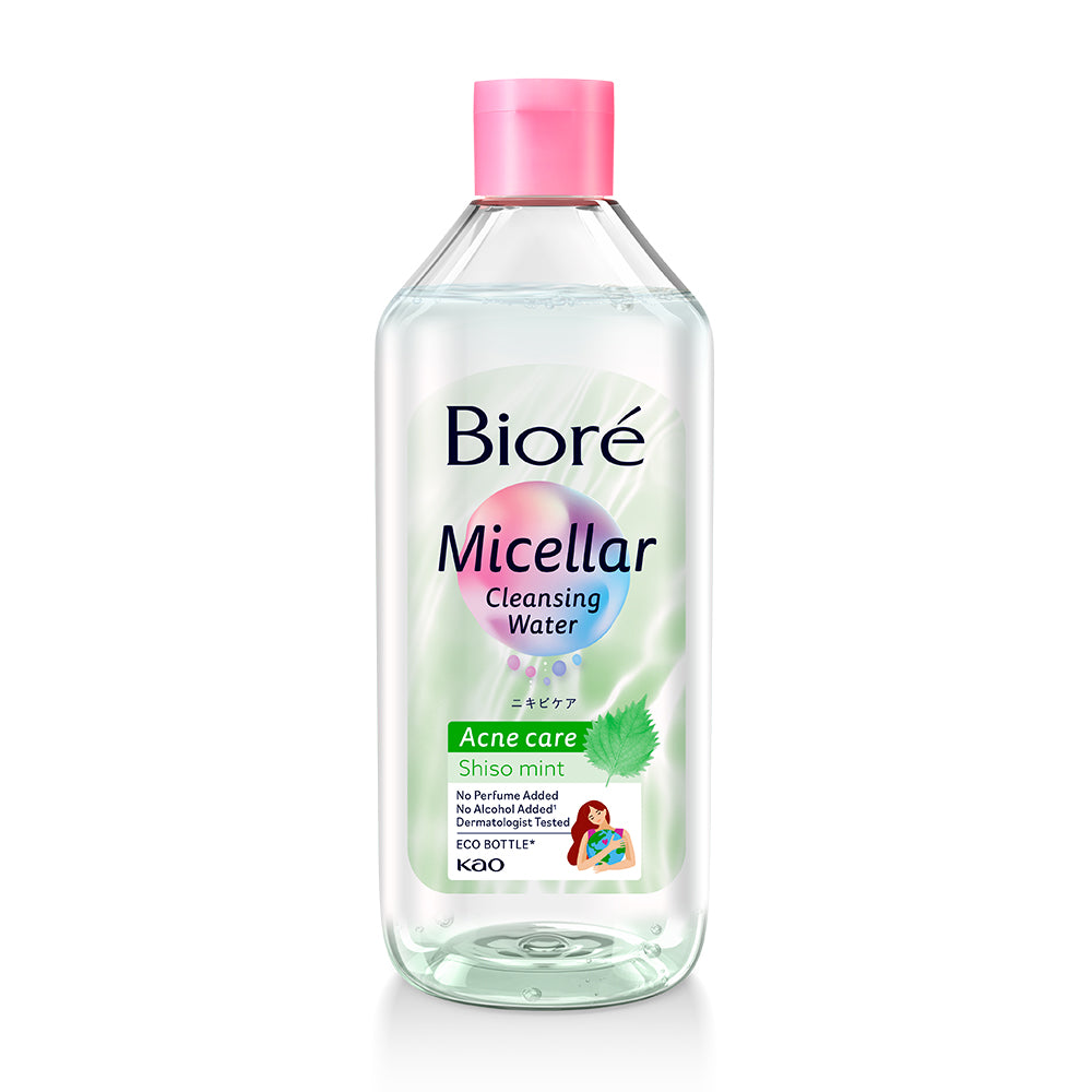 Biore Micellar Cleansing Water - Acne Care with Shiso Mint 400ml - Beauty Buddy