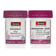SWISSE Set 2 Items Sunneday 30 Capsules + Astaxanthin + Gluta 30 Capsules