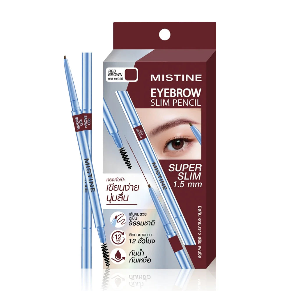 MISTINE Eyebrow Slim Pencil 0.06g #Red Brown Extra slim eyebrow pencil 1.5mm