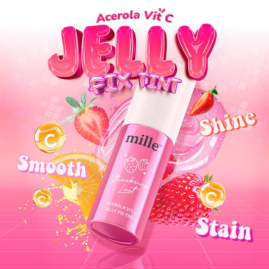 Mille Lip Tint - Acerola Vitamin C & Strawberry Lust Formula - Beauty Buddy