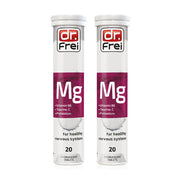 Dr.Frei Magnesium + Vitamin B6 + Taurine + Vitamin C + Potassium Effervescent Tablet Dietary Supplement 20 Tablets x 2pcs
