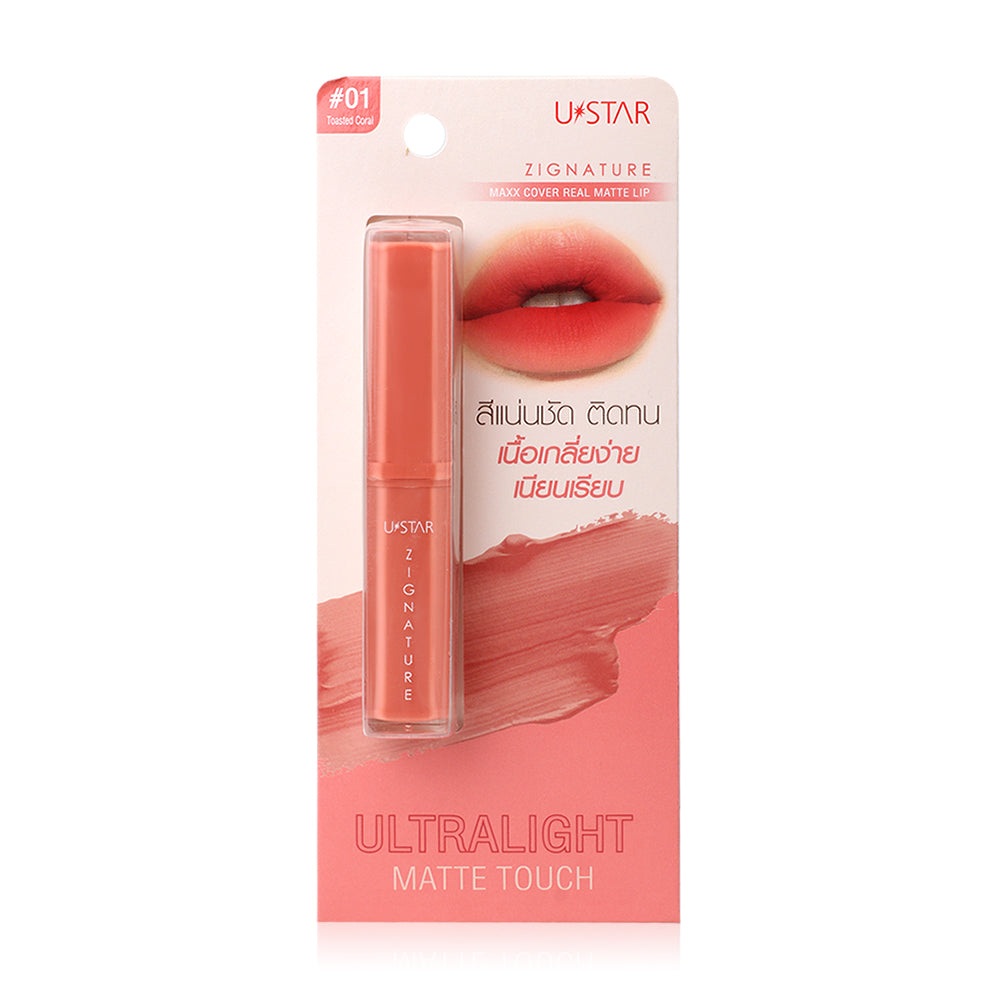 U-Star Lipstick - Maxx Cover Matte in Toasted Coral