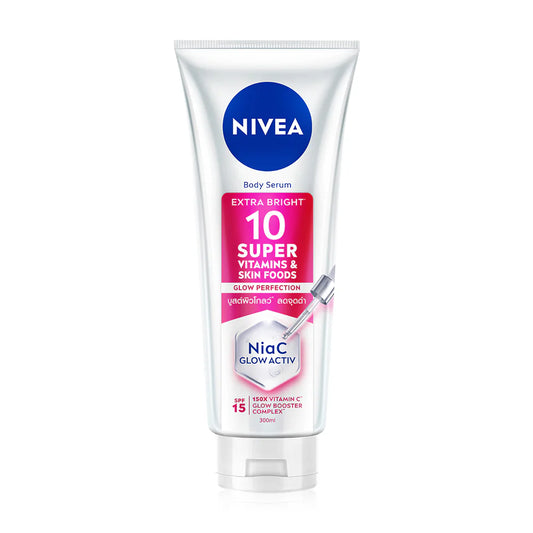 NIVEA Body Serum - Extra Bright 10 Super Vitamins & SPF 15 - Beauty Buddy