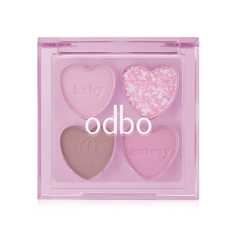 ODBO Eyeshadow Palette - Baby Berry 4 Shades - Beauty Buddy